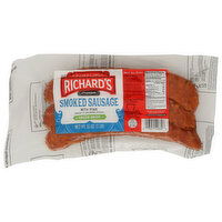 RICHARDS CAJUN FOODS V.p. Pork Green Onion Smoked Sausage - 16 Ounce