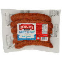 RICHARDS CAJUN FOODS V.p. Hickory Smoked Pork Sausage - 24 Ounce