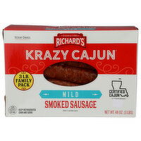 RICHARDS CAJUN FOODS Box Krazy Rope Smoked Mixed Sausage - 48 Ounce