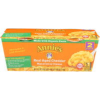 Annie's Homegrown Macaroni & Cheese Real Aged Cheddar - 2.01 Ounce - 2 Count