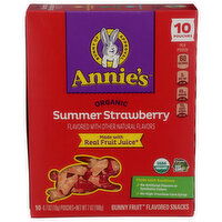 ANNIES HOMEGROWN Fruit Snk Smr Strwbry Bun - 0.7 Ounce - 10 Count