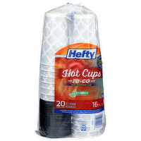 Hefty Hot Cups - 16 Fluid Ounce - 20 Count