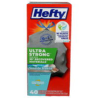Hefty Bags, Drawstring, Kitchen, Seaside Breeze, Tall - 40 Count