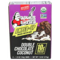 DAVE's Killer Bread Amped-Up Protein Bars Double Chocolate Coconut - 1.9 Ounce - 4 Count