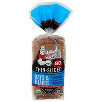 Dave's Killer Bread  Organic Thin Sliced Oats & Blues Bread - 20.5 Ounce