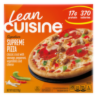Lean Cuisine Frozen Meal Supreme Pizza, Protein Kick Microwave Meal, Pizza Dinner, Dinner For One - 6 Ounce