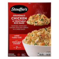 Stouffer's Grandma's Chicken And Vegetable Rice Bake, Easy Large Family Size Frozen Meals - 55 Ounce