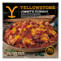 Yellowstone ® Jimmy's Cowboy Chili With Beans, Slow-Cooked Seasoned Beef, Topped Cheddar Cheese - 12 Ounce