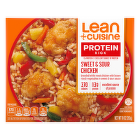 Lean Cuisine Frozen Meal Sweet And Sour Chicken, Protein Kick Microwave Meal, Chicken Dinner, Dinner For One - 10 Ounce