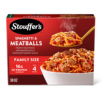 Stouffer's Spaghetti And Meatballs, Family Size, Easy Frozen Dinners - 30 Ounce