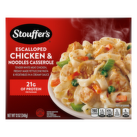 Stouffer's Escalloped Chicken & Noodles Casserole, Single Serve, Frozen Meals - 12 Ounce