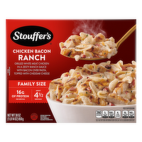 Stouffer's Chicken Bacon Ranch, Family Size, Frozen Dinner, Oven & Microwave Dinner - 30 Ounce