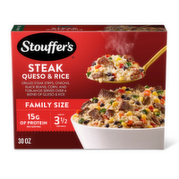 Stouffer's Family Size Steak Queso and Rice Frozen Meal - 30 Ounce