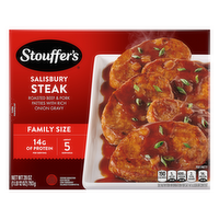 Stouffer's Stouffer’s Salisbury Steak, Family Size, Frozen Easy Dinners - 28 Ounce