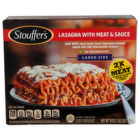 Stouffer's Large Size Lasagna With Meat & Sauce - 19 Ounce
