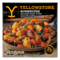 Yellowstone ® Bunkhouse Braised Beef Stew, Tender Prime Rib In a Beer Gravy, Russet Potatoes, Carrots And Peas, Frozen - 10.75 Ounce