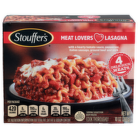 Stouffer's With a Hearty Tomato Sauce, Pepperoni, Italian Sausage, Ground Beef And Pork Meat Lovers Lasagna - 10 Ounce