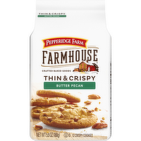 Pepperidge Farm Farmhouse Thin & Crispy Butter Pecan Cookies, Bag - 5.9 Ounce