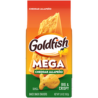 Pepperidge Farm Goldfish Mega Bites Cheddar Jalapeño Crackers, Bag - 5.9 Ounce