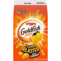 Pepperidge Farm Goldfish Flavor Blasted Xtra Cheddar Cheese Crackers, Carton - 27.3 Ounce