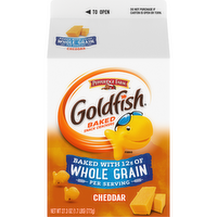 Pepperidge Farm Goldfish Cheddar Cheese Crackers, Baked With Whole Grain, Carton - 27.3 Ounce