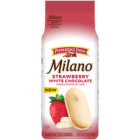 Pepperidge Farm Milano White Chocolate Strawberry Flavored Cookies, Bag - 7 Ounce