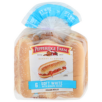 Pepperidge Farm Hoagie Rolls - 2.417 Ounce - 6 Count