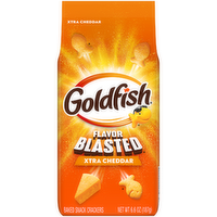 Pepperidge Farm Goldfish Flavor Blasted Xtra Cheddar Cheese Crackers, Bag - 6.6 Ounce