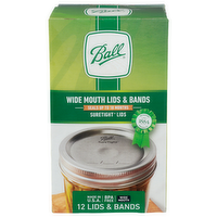 Ball Wide Mouth Lids & Bands - 12 Count
