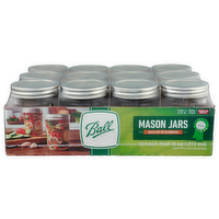 Ball Regular Mouth Mason Jars - 8 Ounce - 12 Count