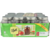 Ball Pint Jars Regular Mouth - 16 Ounce - 12 Count