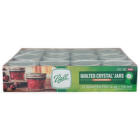 Ball Quilted Crystal Jars - 4 Fluid Ounce - 12 Count