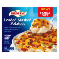 Birds Eye Loaded Mashed Potatoes, Family Size Frozen Potato Side Dish - 24 Ounce