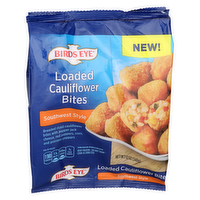 Birds Eye Breaded Riced Cauliflower Bites With Pepper Jack Cheese, Red Peppers, Corn, And Poblano Southwest Style Loaded - 12 Ounce