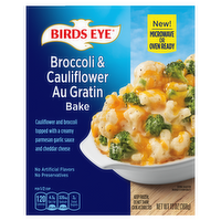 Birds Eye Broccoli & Cauliflower Au Gratin Bake, Frozen - 13 Ounce