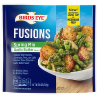 Birds Eye Fusions, Spring Mix Garlic Butter Sauce, Frozen Side Dish - 11 Ounce