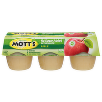 Mott's Apple No Sugar Added Applesauce - 3.9 Ounce - 6 Count