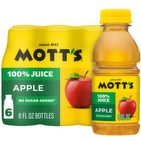 Motts 100% Apple Juice - 1.333 Fluid Ounce - 6 Count