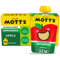 Motts No Sugar Added Applesauce Clear - 0.267 Ounce - 12 Count