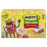 Mott's Fruit Punch Juice Box - 0.844 Fluid Ounce - 8 Count