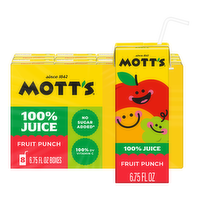 Motts 100% Fruit Punch Juice - 0.844 Fluid Ounce - 8 Count