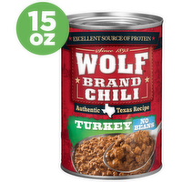 Wolf Turkey Chili Without Beans 96% Fat Free - 15 Ounce