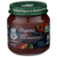 Gerber Apple Wild Blueberry - 4 Ounce
