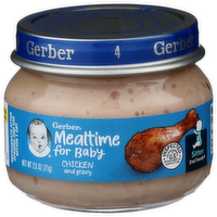 Gerber Mealtime For Baby Chicken And Gravy - 2.5 Ounce
