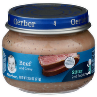 Gerber Beef And Gravy Sitter 2nd Foods - 2.5 Ounce