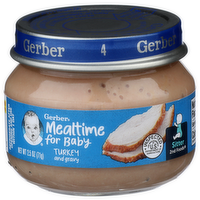 Gerber Mealtime For Baby Turkey And Gravy - 2.5 Ounce