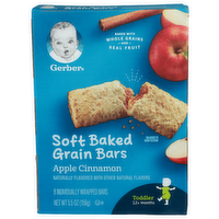 Gerber Apple Cinnamon Soft Baked Grain Bars - 0.688 Ounce - 8 Count