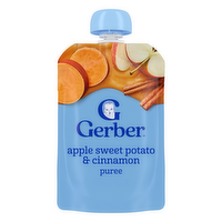 Gerber Natural For Toddler Apple Sweet Potato & Cinnamon Stage 2 Baby Food Puree Pouch - 3.5 Ounce