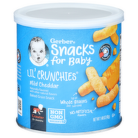 Gerber Snacks For Baby Mild Cheddar Baked Grain Snack - 1.48 Ounce