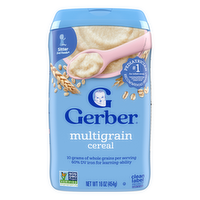 Gerber Stage 2 Baby Food, Multigrain Cereal, Whole Grains, Cereal - 16 Ounce